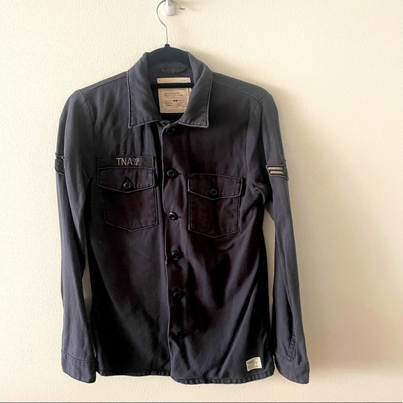 TNA Military Shacket. Size XS. Color:grey. Excellent condition. Great fall layer - Picture 1 of 6